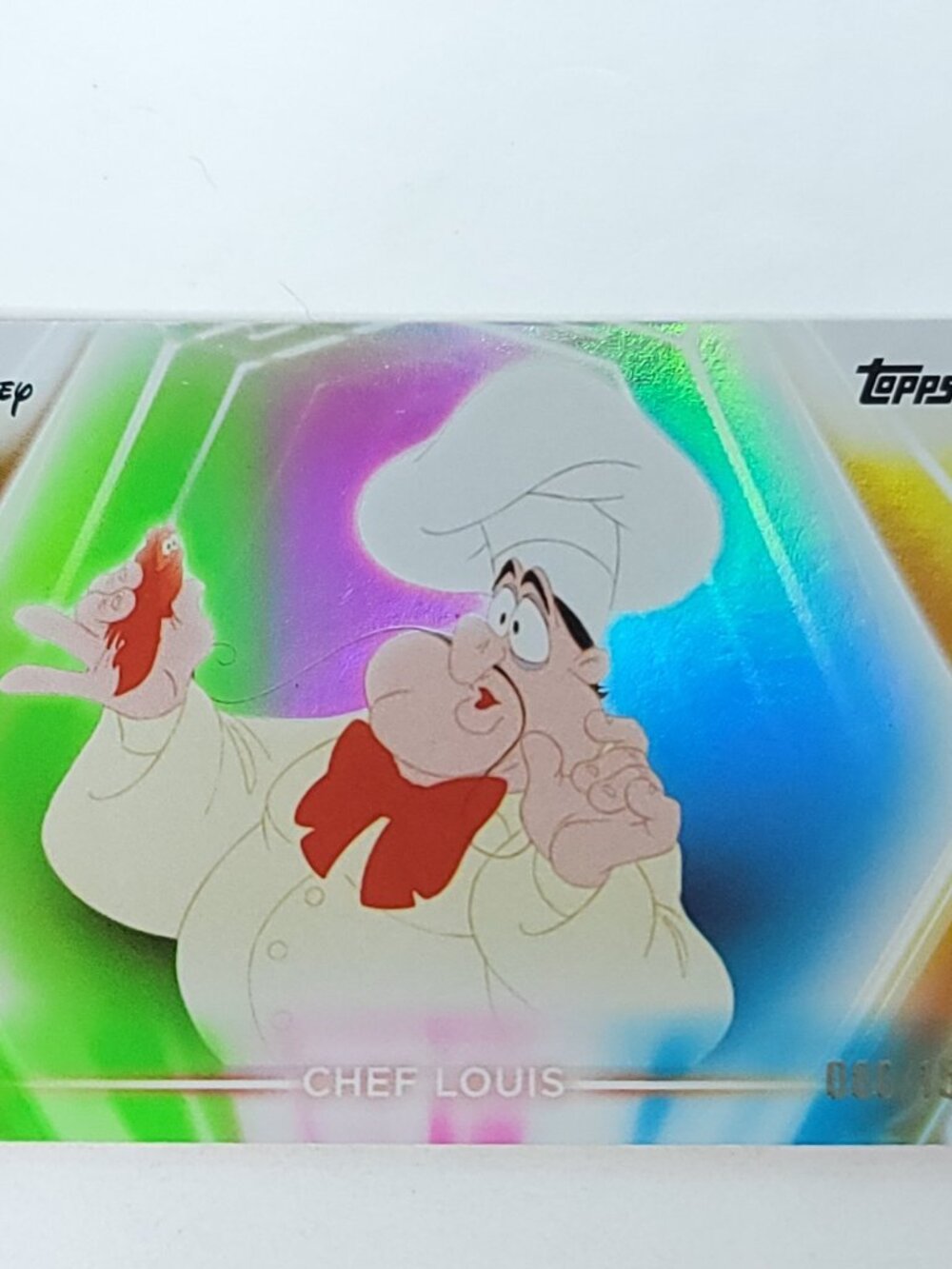 Chef Louis Topps 2026 Disney Neon Holo Parallel Refractor Limited 086/150